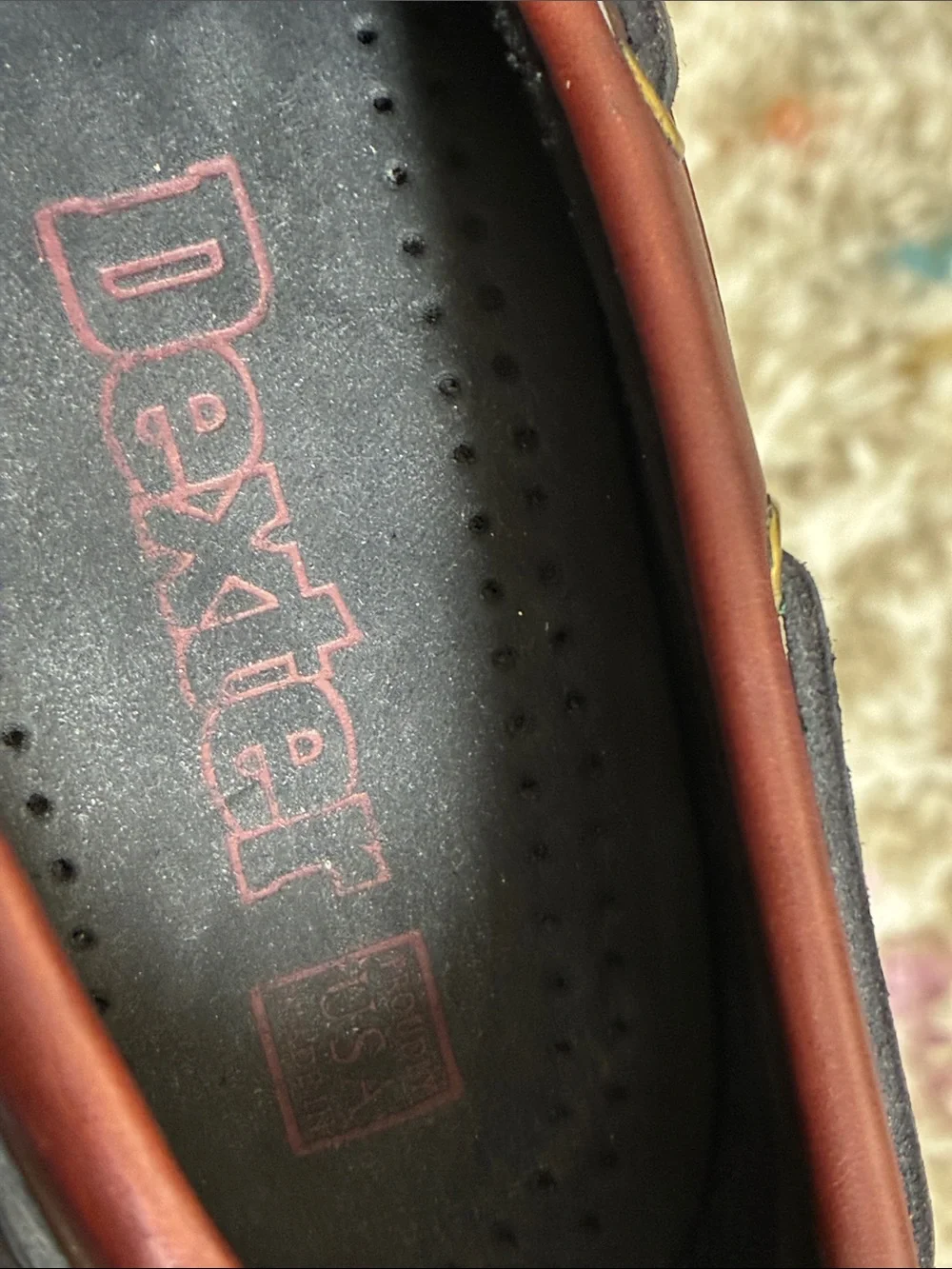 Dexter Black and Brown Leather Men’s Boat Shoes size 9 US made